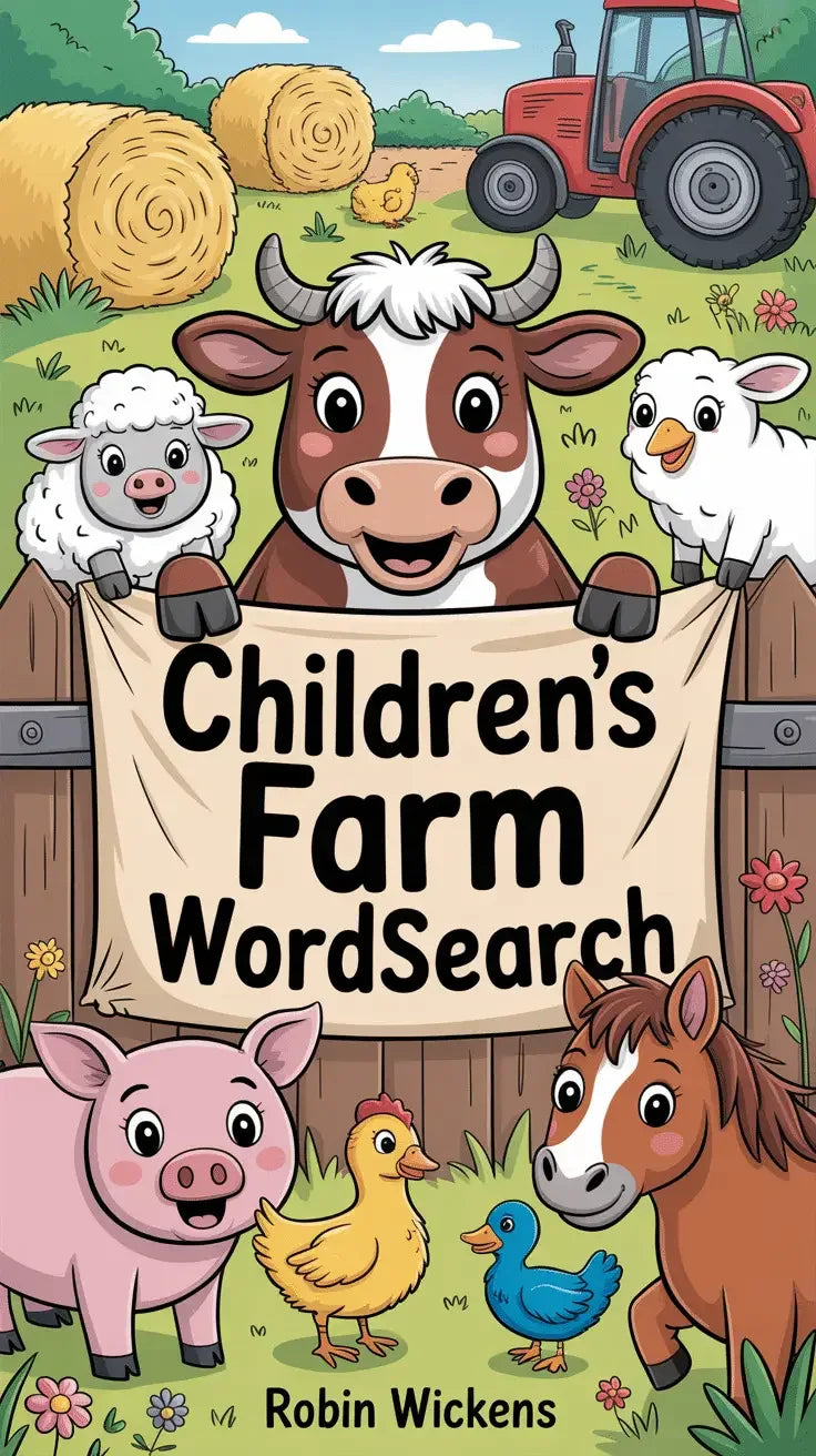 Children's Farm Wordsearch-Robs Books