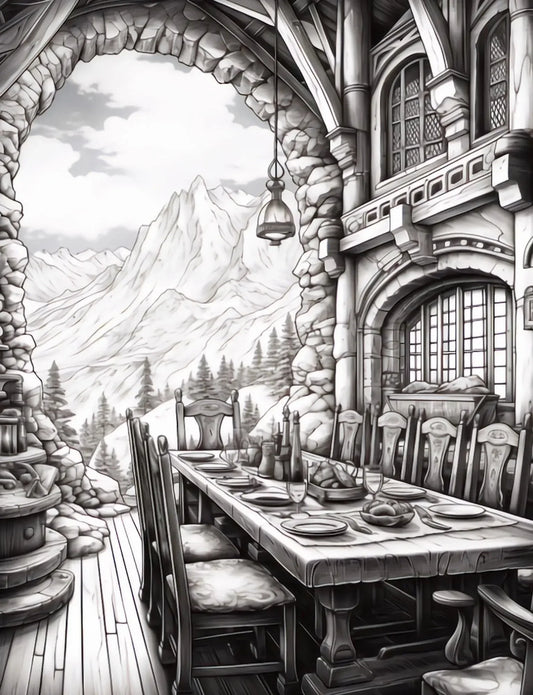 50 Dwarven Delights Coloring Pages-Robs Books