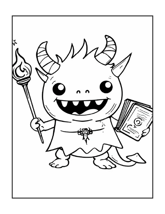 200 Cute Monsters Coloring Pages for Kids 1-Robs Books