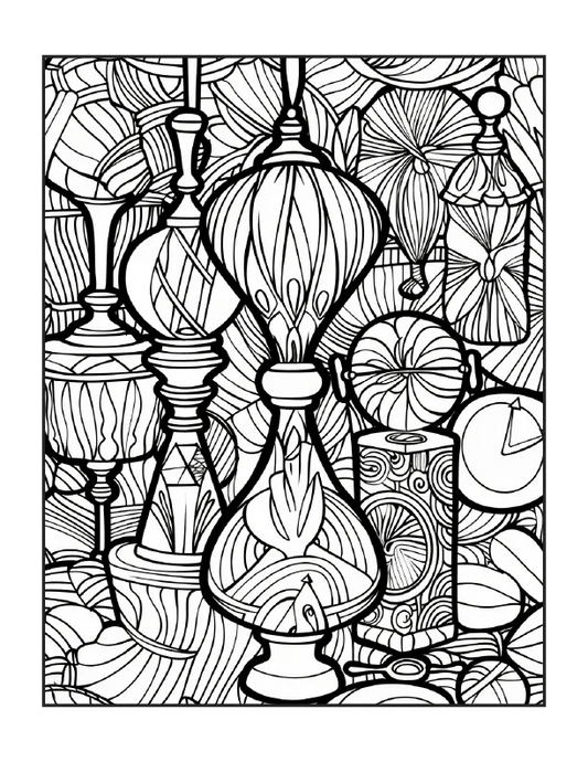 190 Zentangle Coloring Pages for Adults-Robs Books