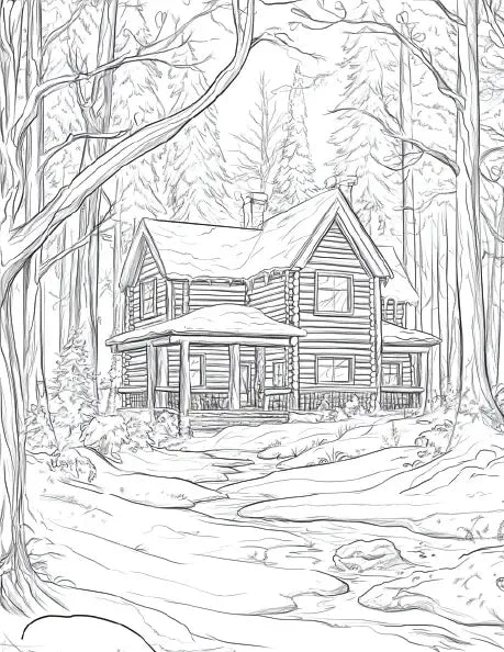 150 Winter Coloring Pages for Adults-Robs Books