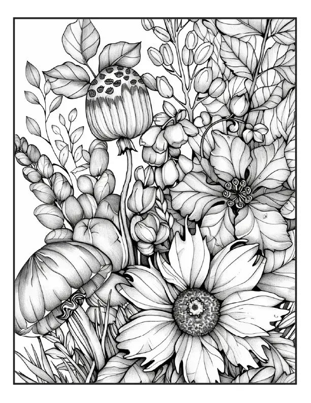 200 Butterfly Girl ColoringPages for Adults-Robs Books