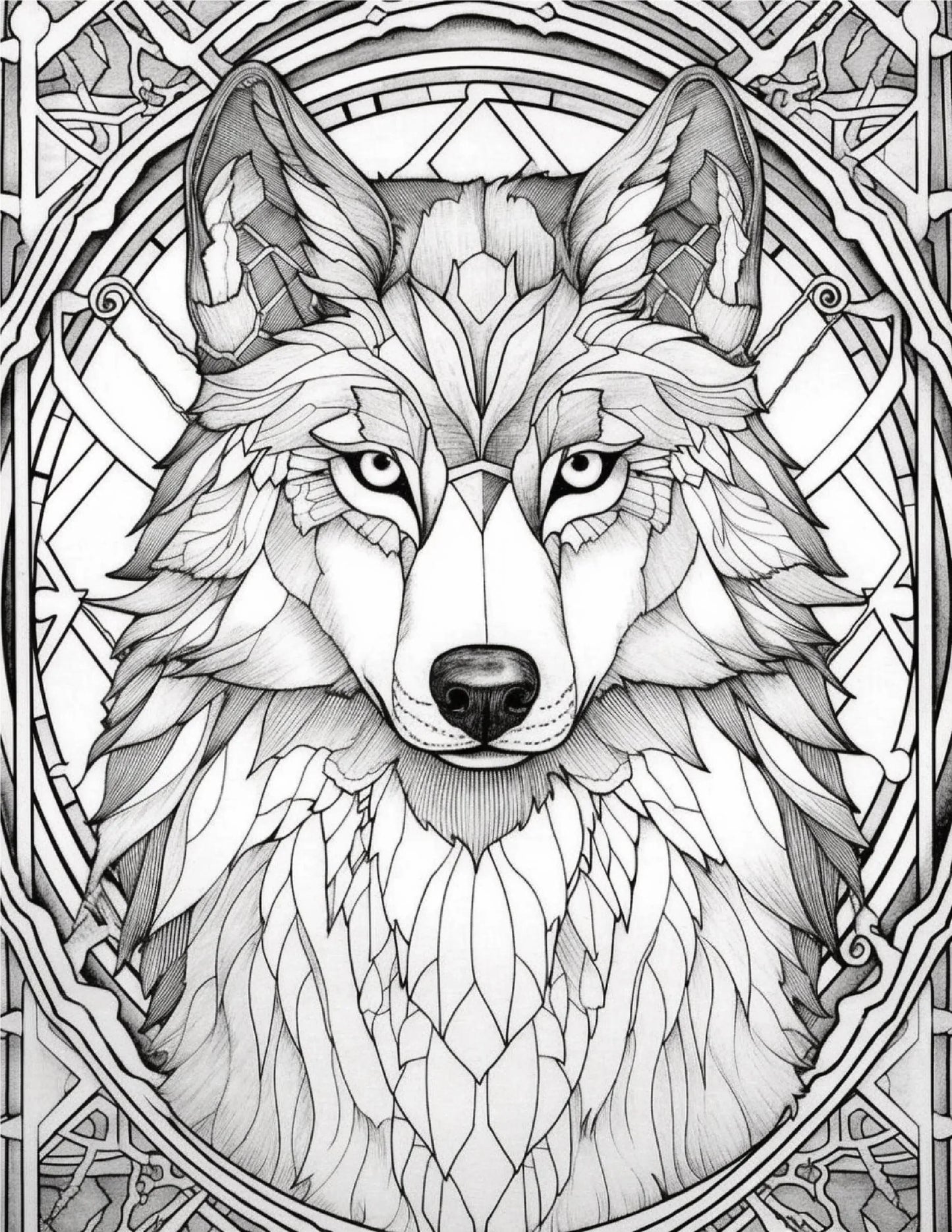 130 Stained Glass Animal Colouring Pages 1-Robs Books