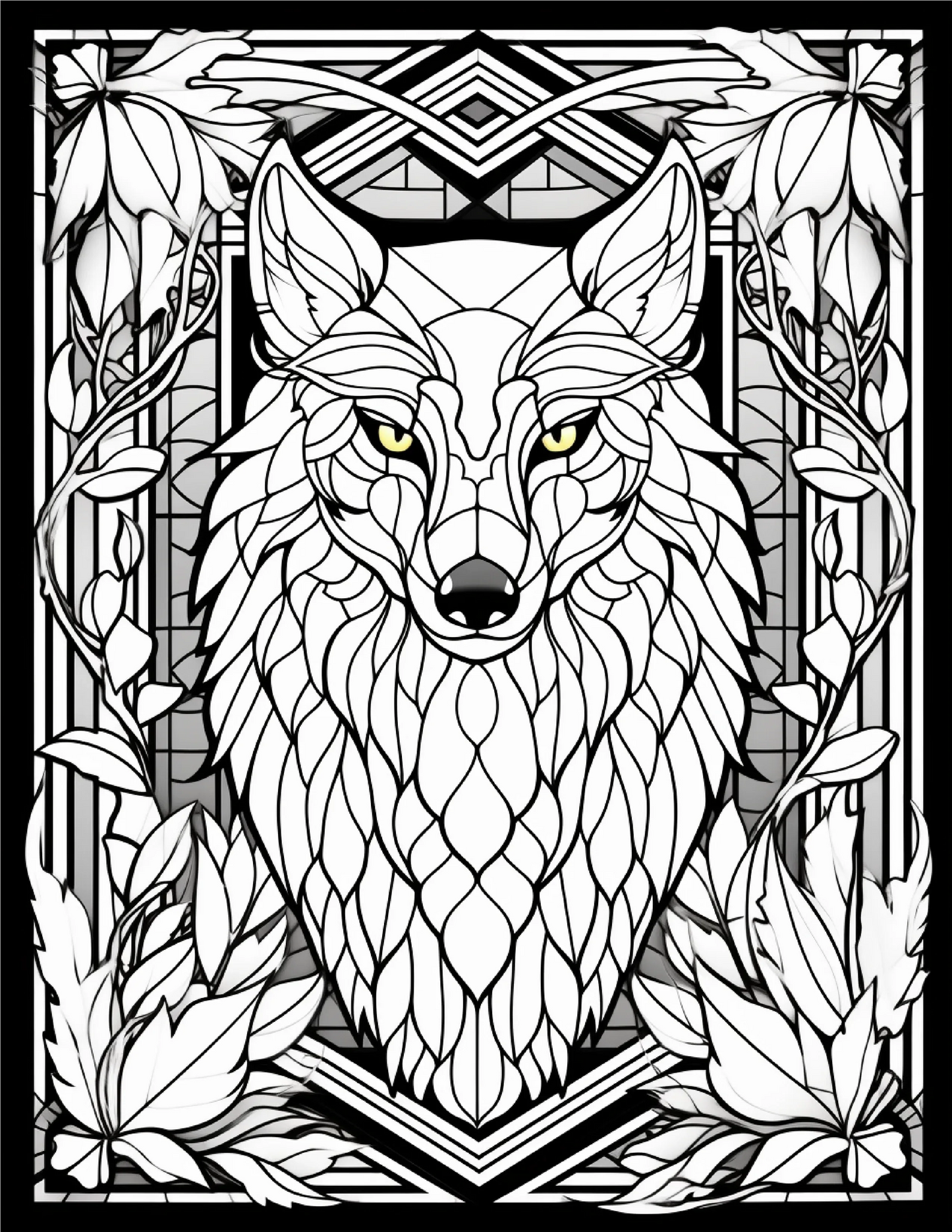 100-Animals Stained Glass Coloring 20-2-Robs Books