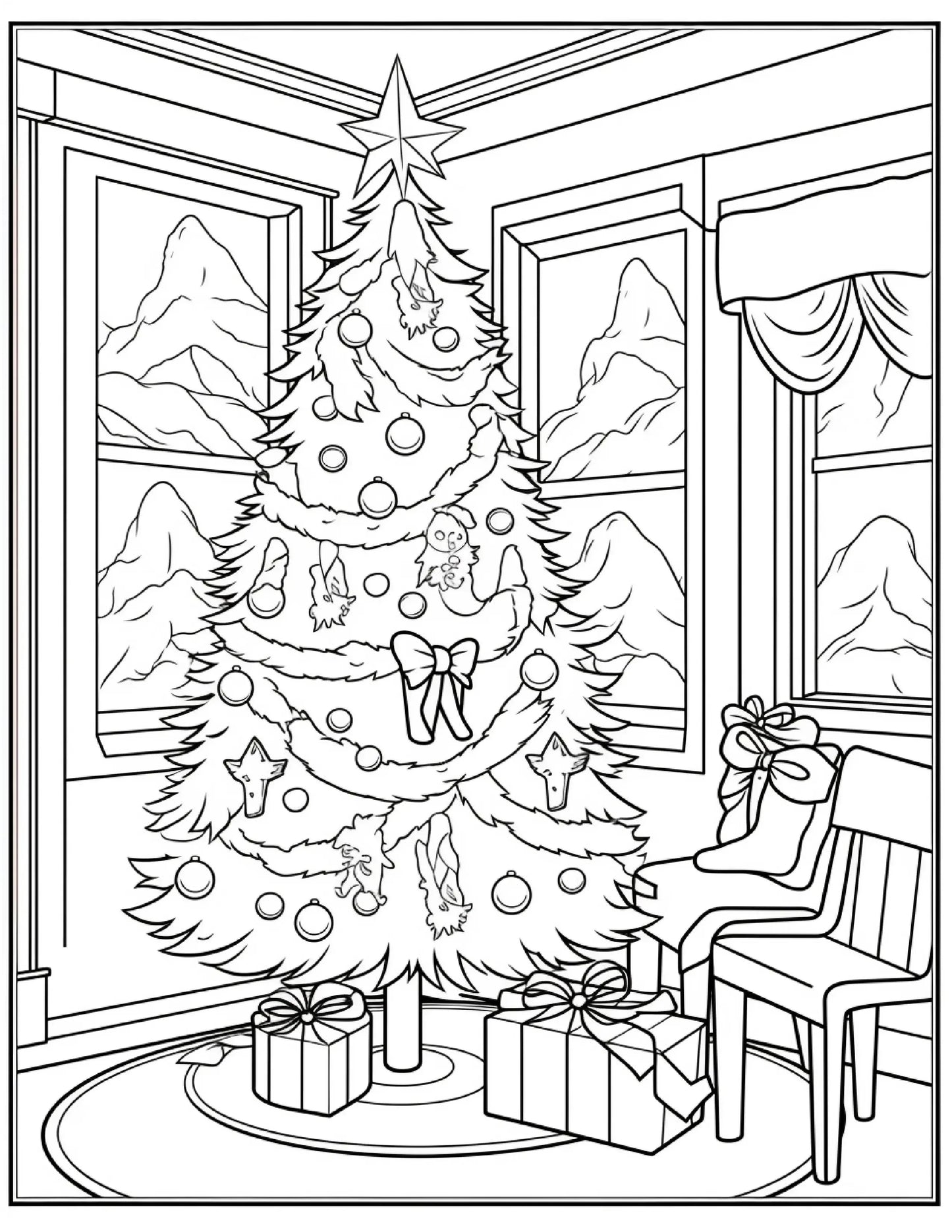 150 Christmas Coloring Pages For Kids 2-Robs Books