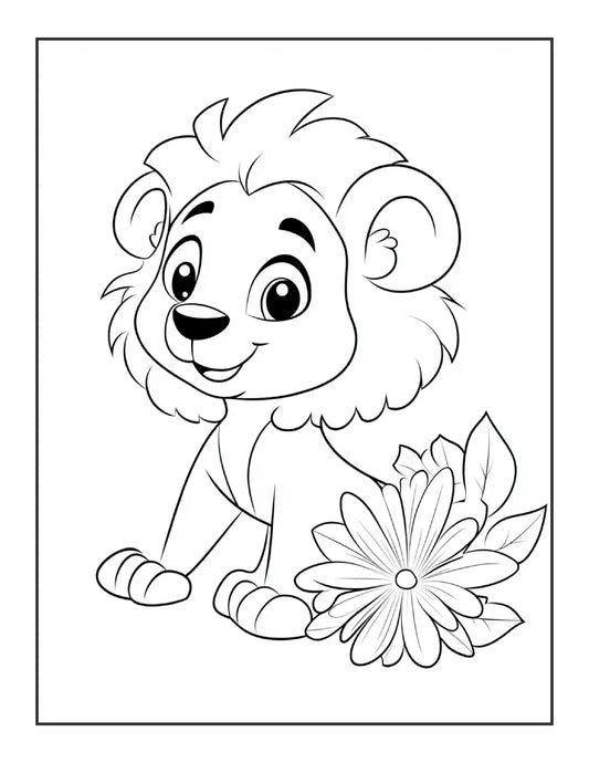 240 Animal and Flower Coloring Pages For Kids-Robs Books