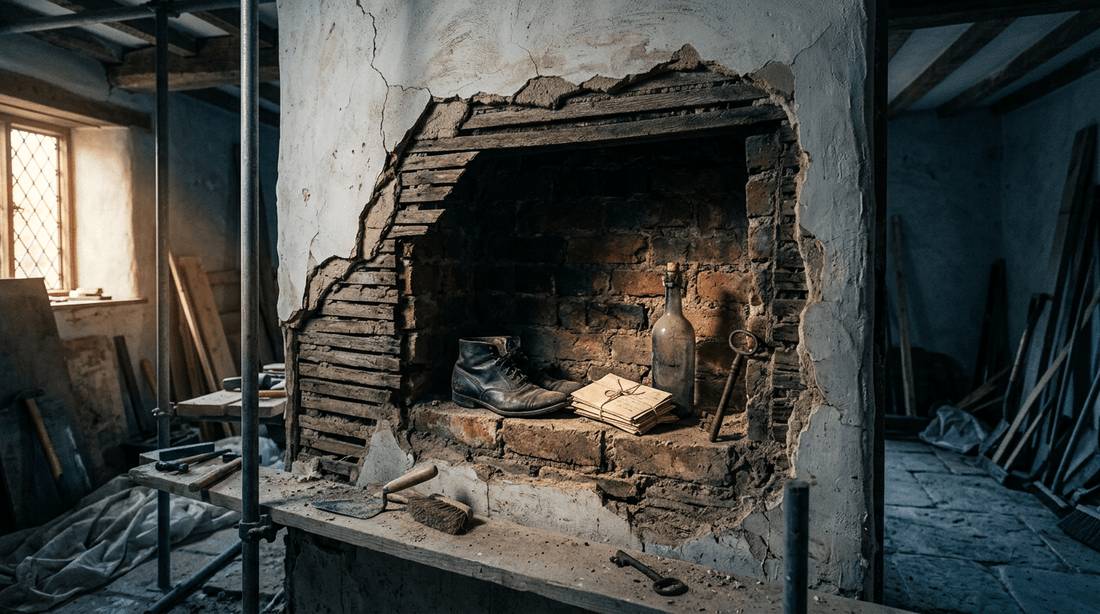 What Lies Behind the Plaster? The Strange Things Hidden Inside Britain’s Old Buildings - Robs Books