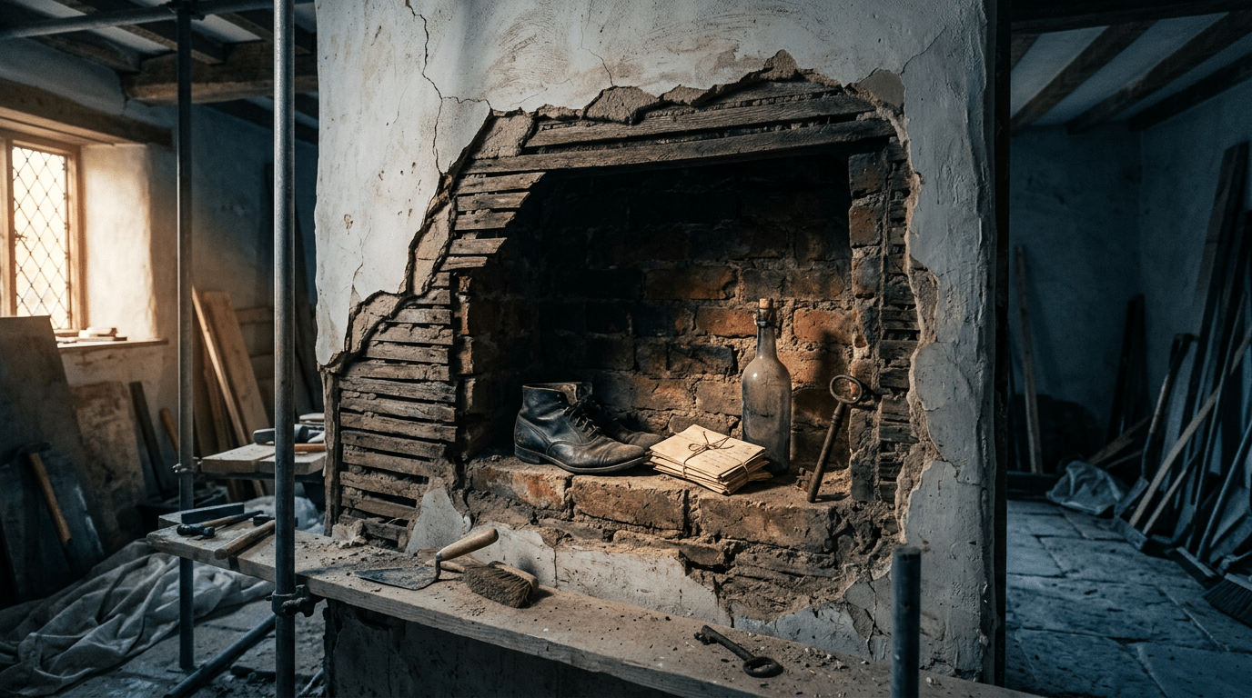 What Lies Behind the Plaster? The Strange Things Hidden Inside Britain’s Old Buildings - Robs Books