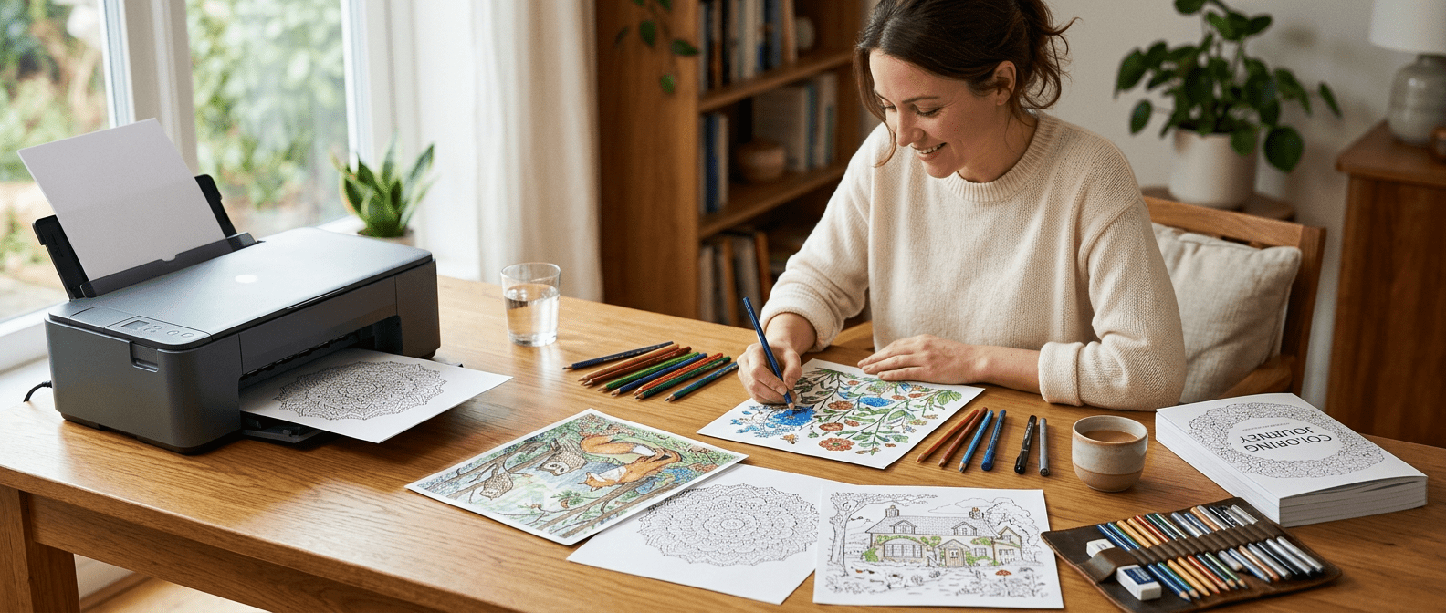 Why Printable Coloring Pages for Adults Are Outselling Physical Coloring Books (And What to Look For in a Download) - Robs Books