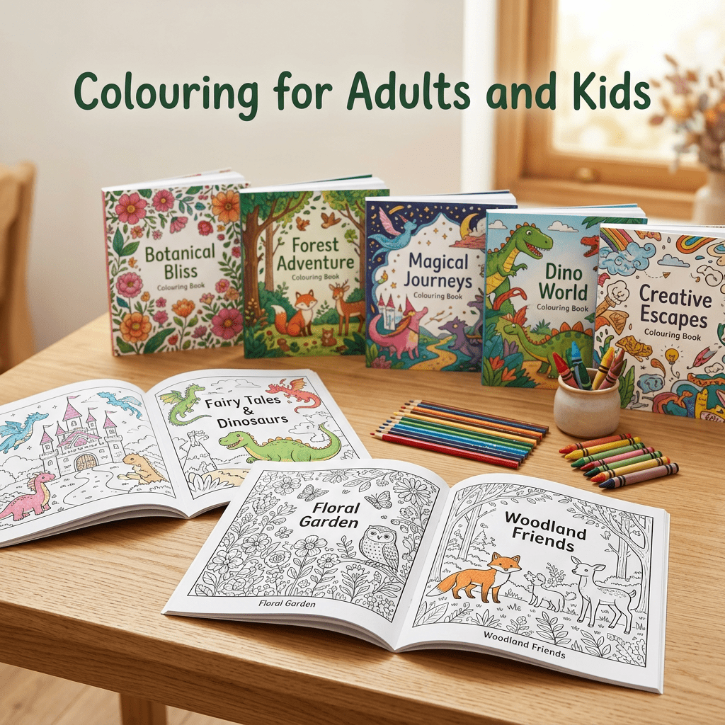 Colouring for adults and kids - Robs Books