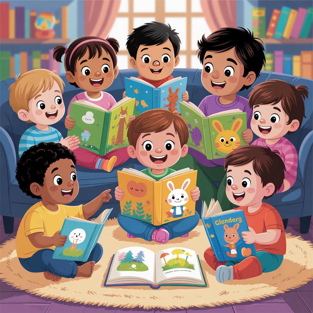 child with book
