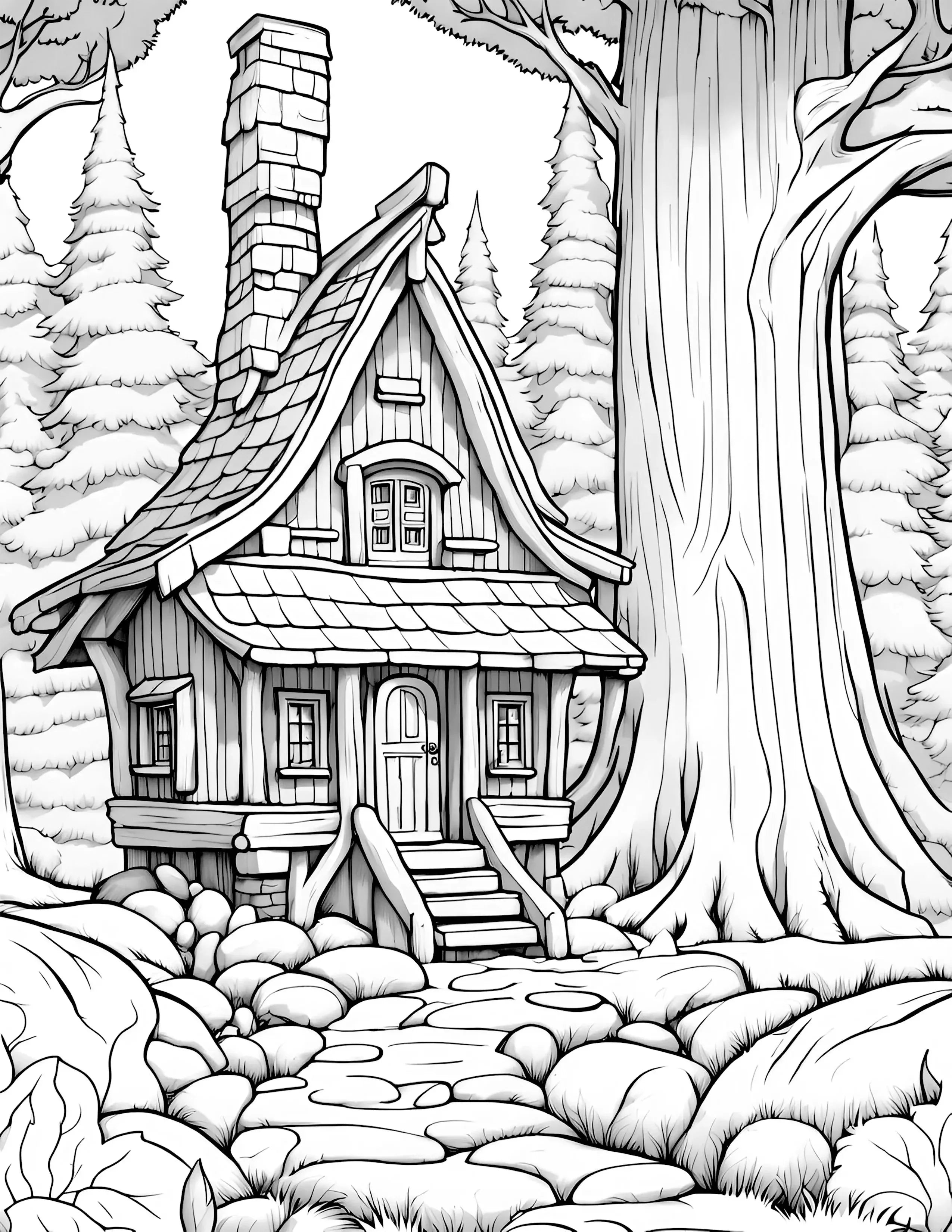 Enchanting Dwarf Homes A Magical Coloring Adventure - Robs Books