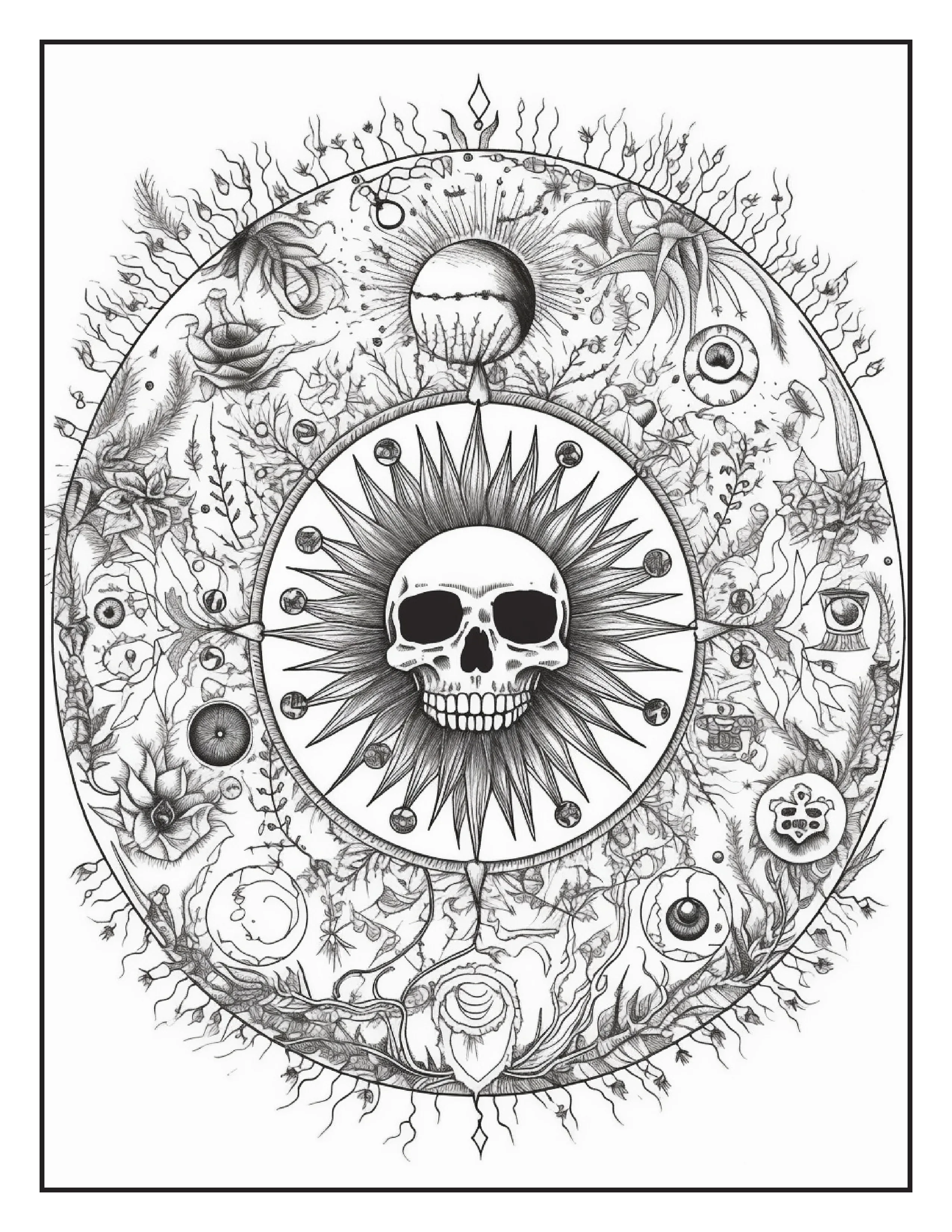 120 Halloween Mandala Coloring Pages - Robs Books