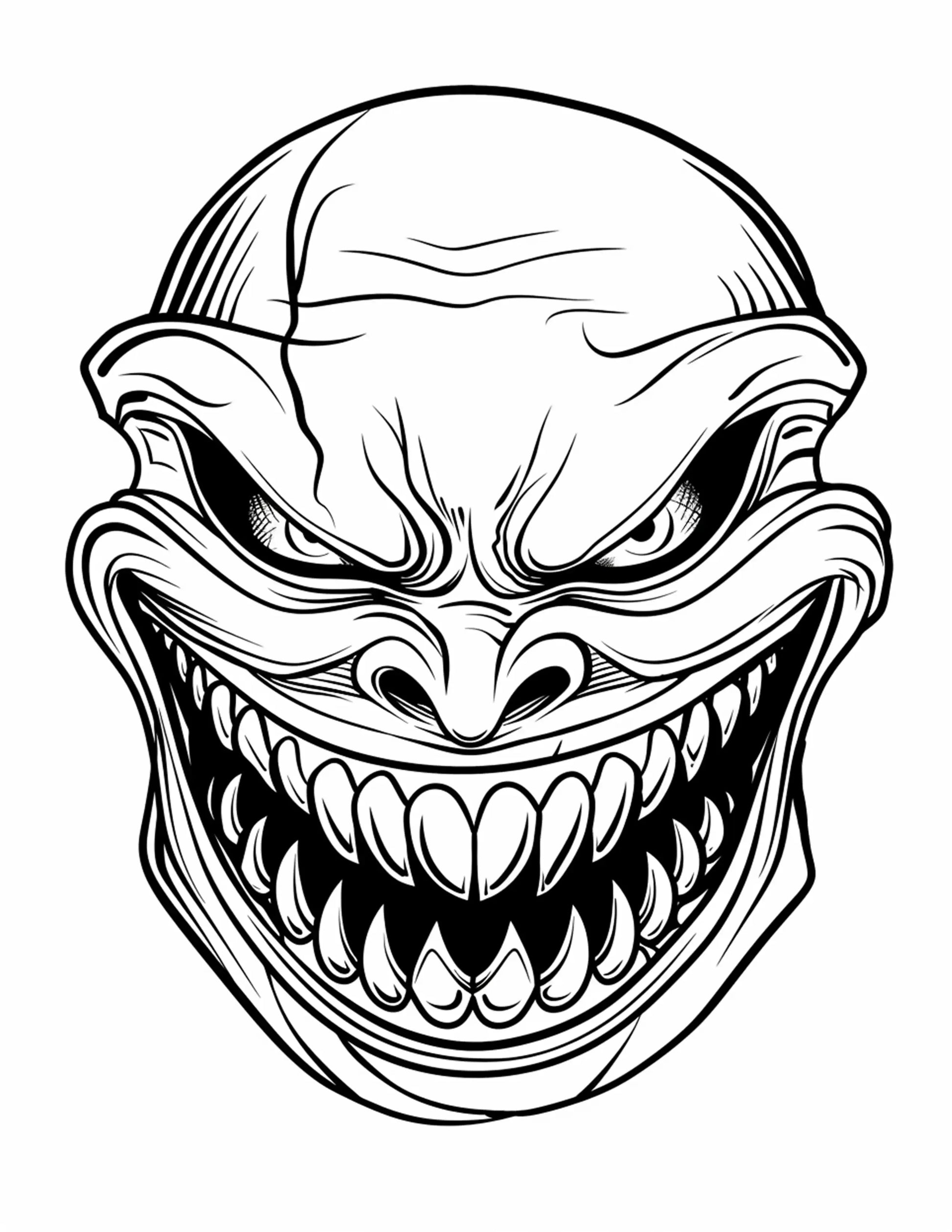 160 Horror Halloween Coloring Pages-Robs Books