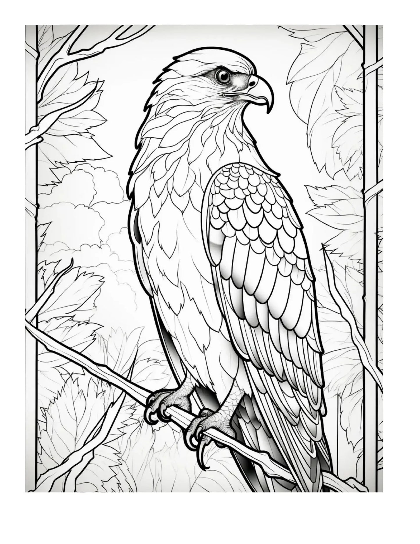100 Stained Glass Bird Coloring Pages 1-Robs Books