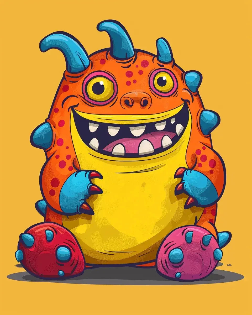 200 Cute Monsters Coloring Pages for Kids 1-Robs Books