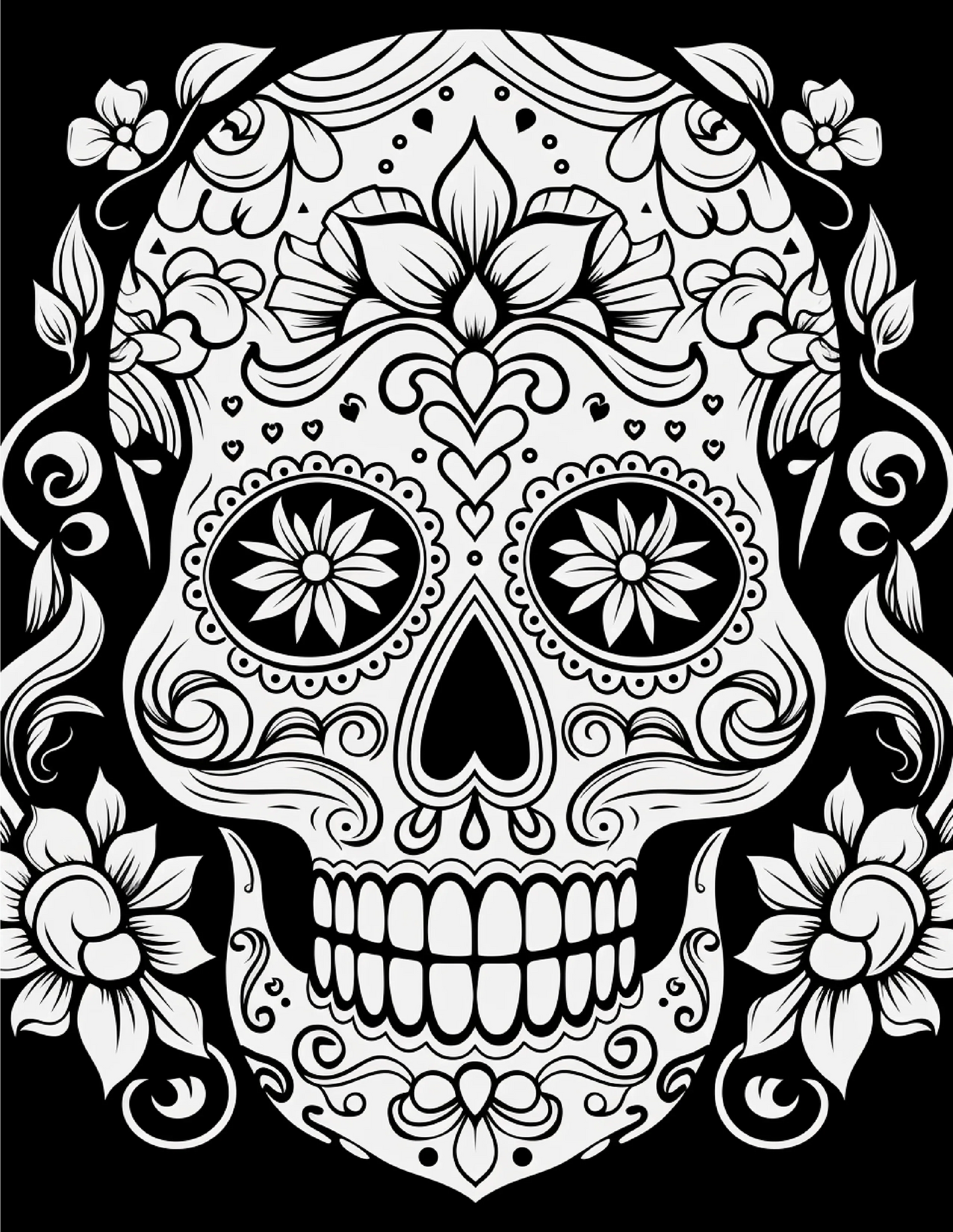 100 Day Of The Dead Coloring Pages 2-Robs Books