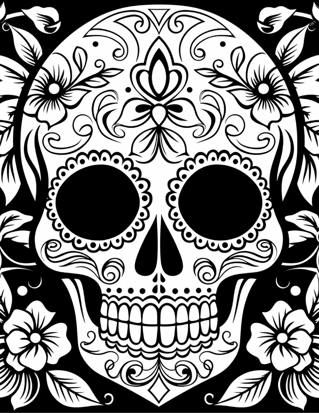 100 Day Of The Dead Coloring Pages 2 - Robs Books