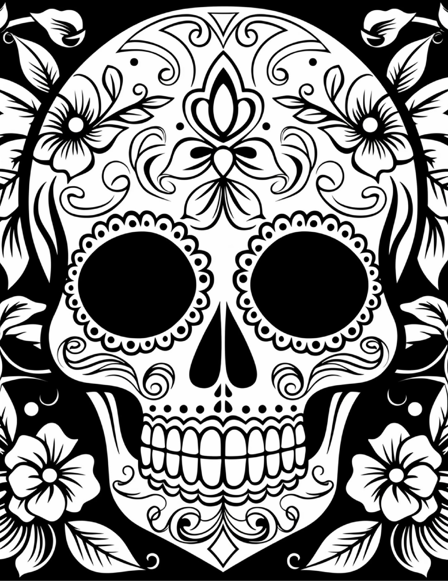 100 Day Of The Dead Coloring Pages 2-Robs Books