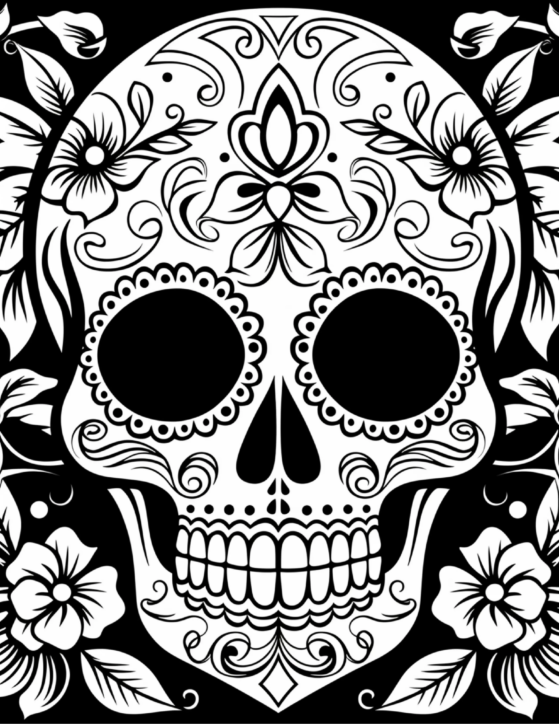 100 Day Of The Dead Coloring Pages 2-Robs Books