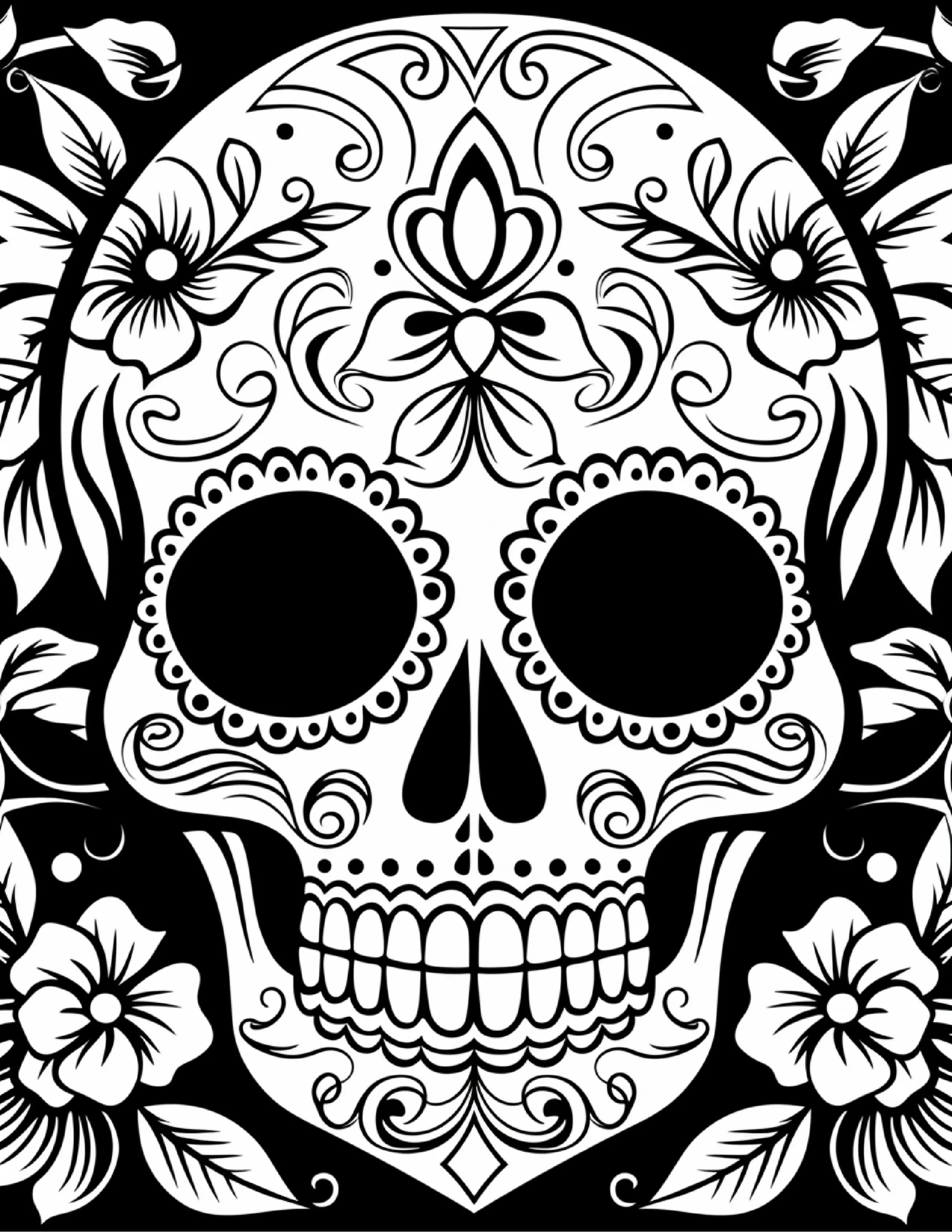 100 Day Of The Dead Coloring Pages 2 - Robs Books