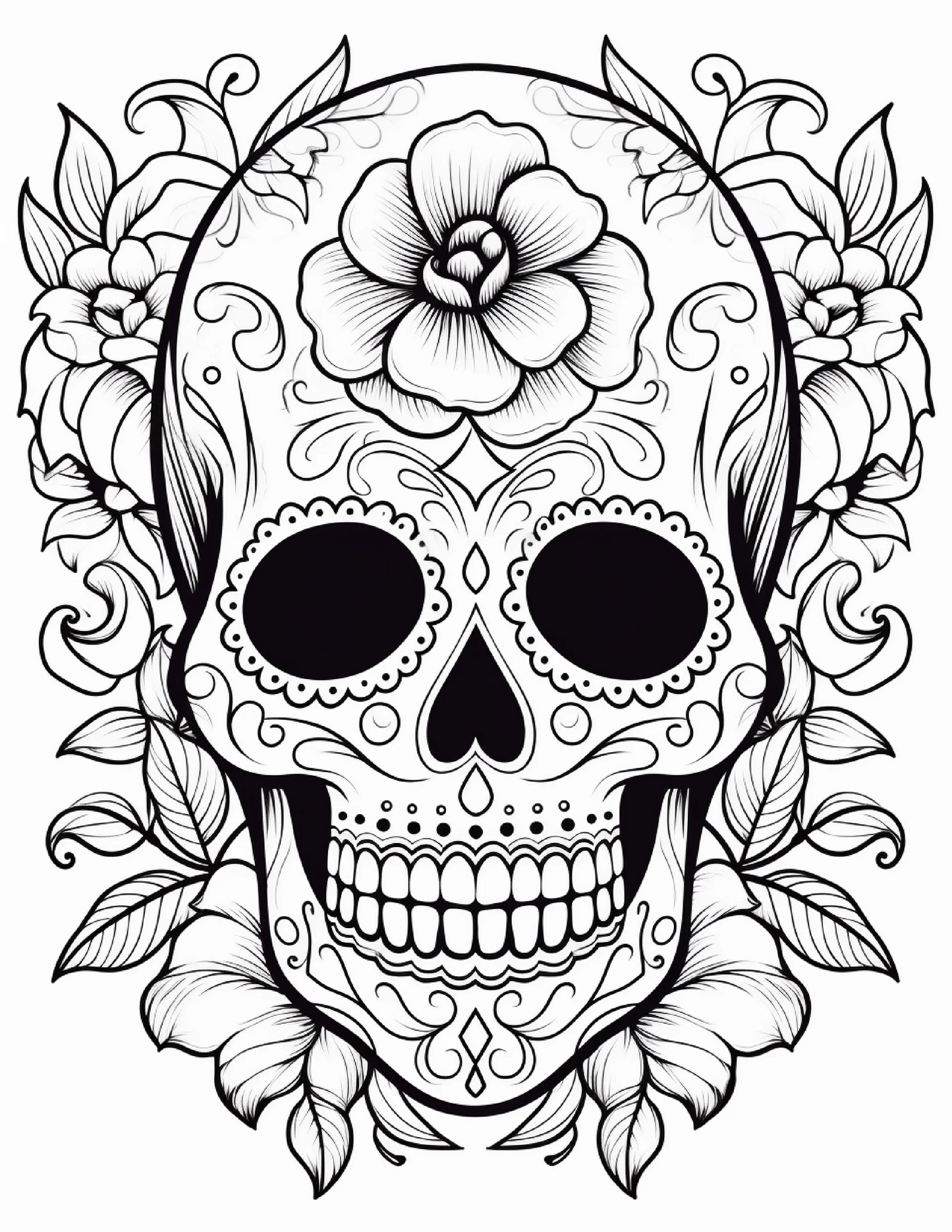100 Day Of The Dead Coloring Pages 1-Robs Books