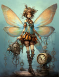 100 Steampunk Fairies Coloring Pages 2 - Robs Books