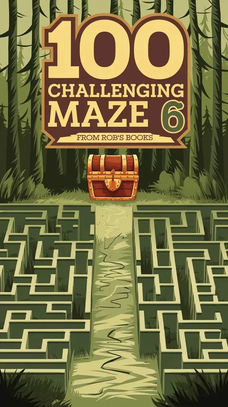 100 Challenging Mazes 6-Robs Books