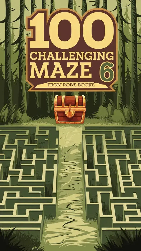 100 Challenging Mazes 6-Robs Books
