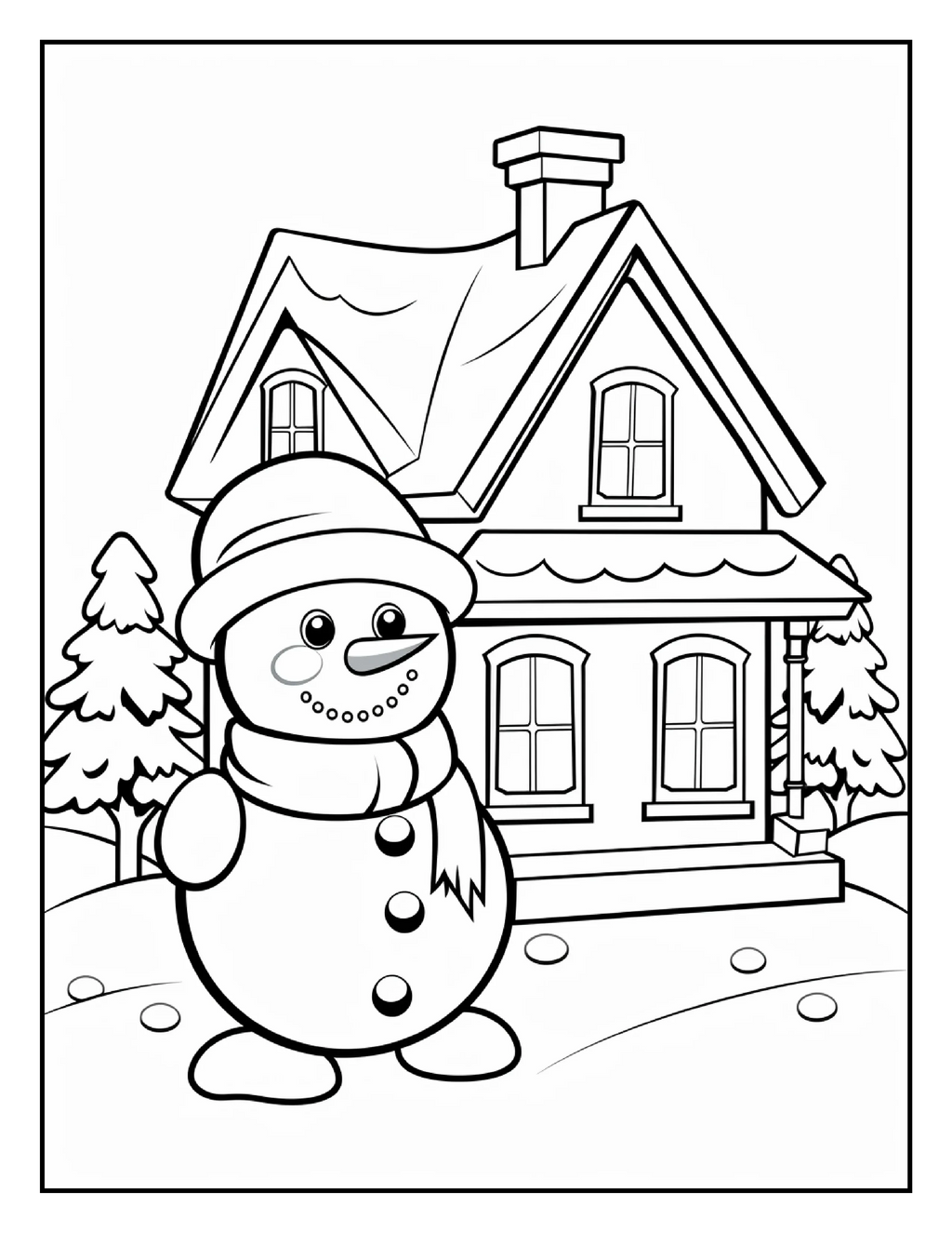 150 Christmas Coloring Pages For Kids 8 - Robs Books