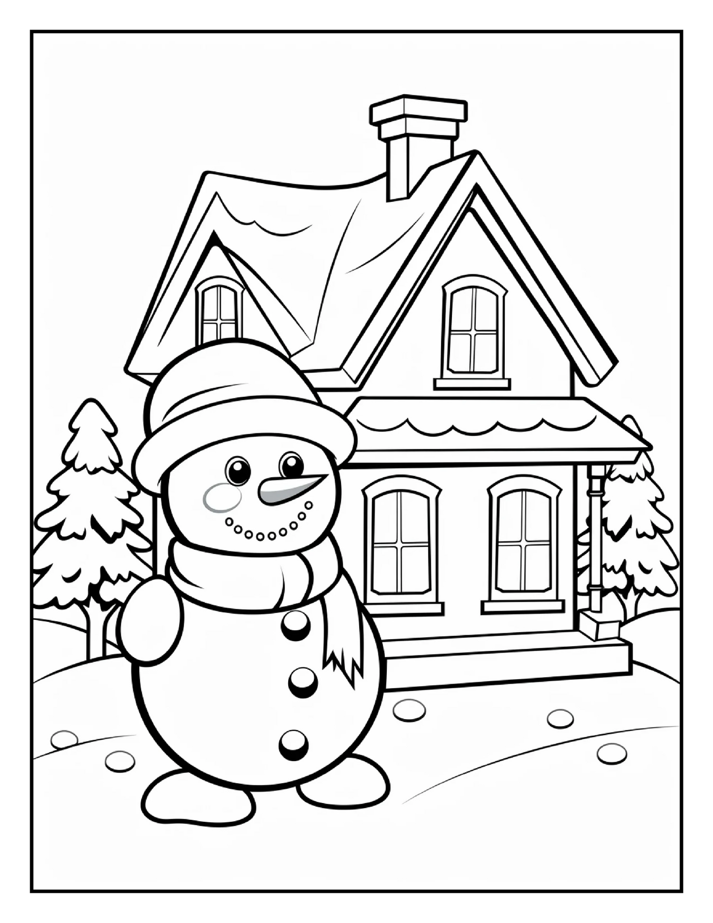 150 Christmas Coloring Pages For Kids 8-Robs Books