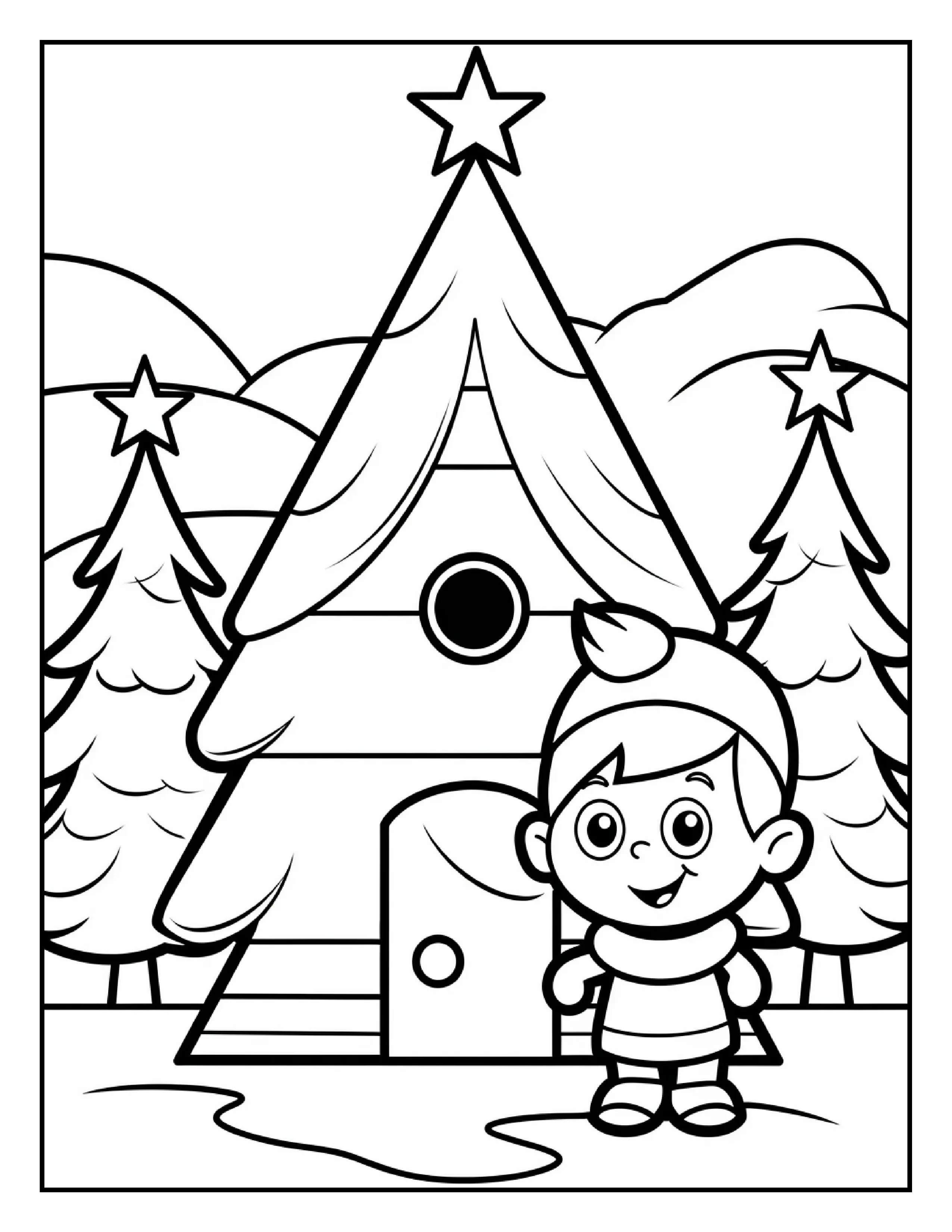 150 Christmas Coloring Pages For Kids 8 - Robs Books