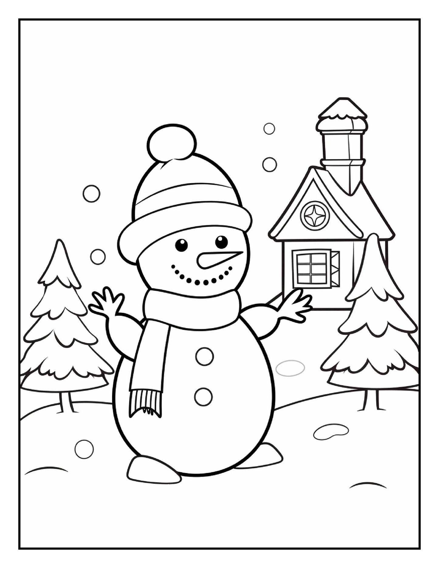 150 Christmas Coloring Pages For Kids 8-Robs Books