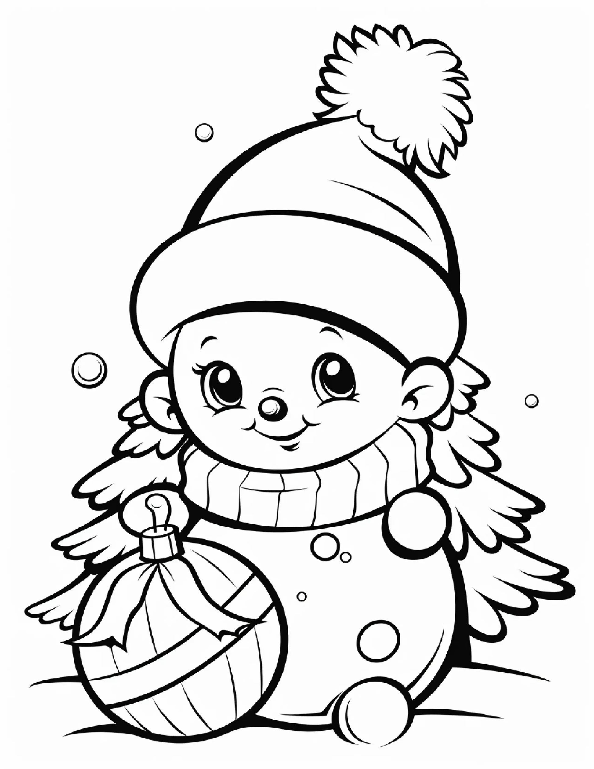 150 Cute Christmas Coloring Pages For Kids 11-Robs Books