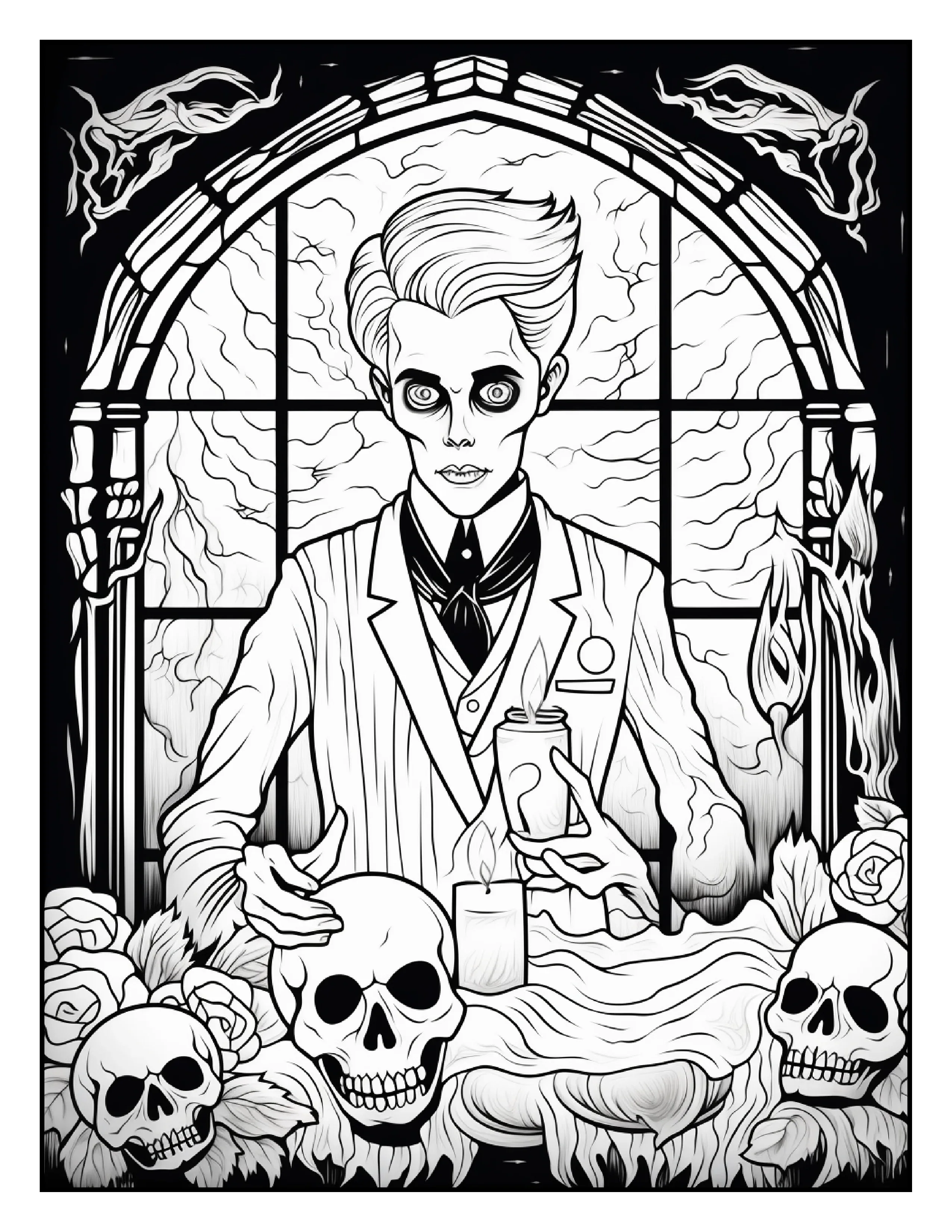 100 Halloween Ghost Coloring Pages For Adults - Robs Books