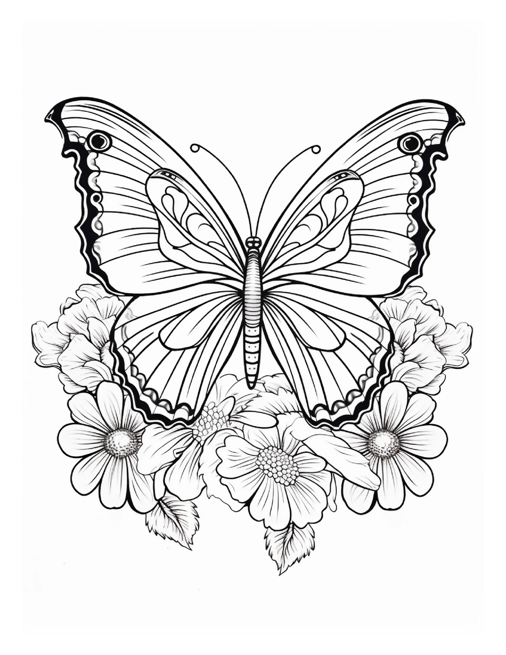 95 Butterfly Coloring Pages 2 - Robs Books
