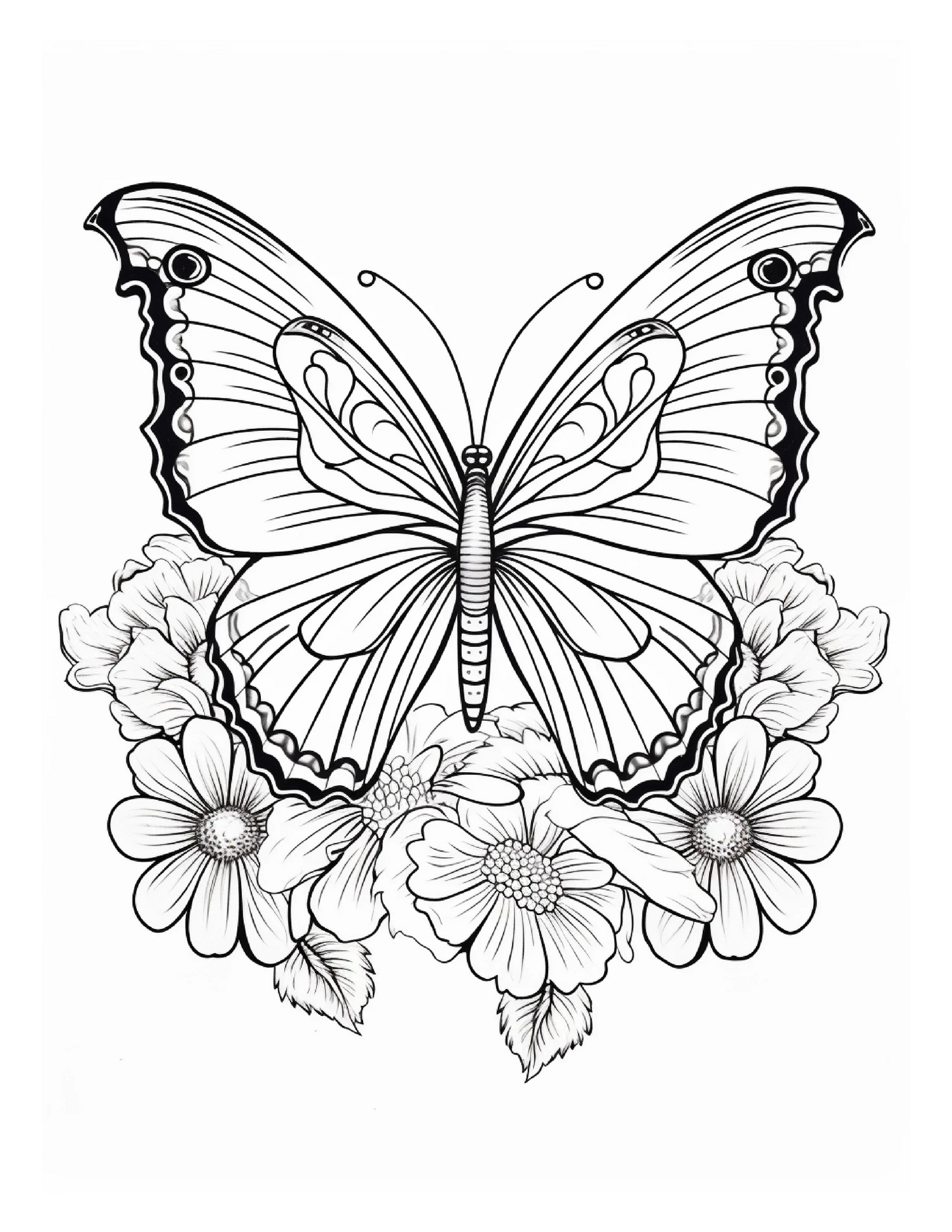 95 Butterfly Coloring Pages 2-Robs Books