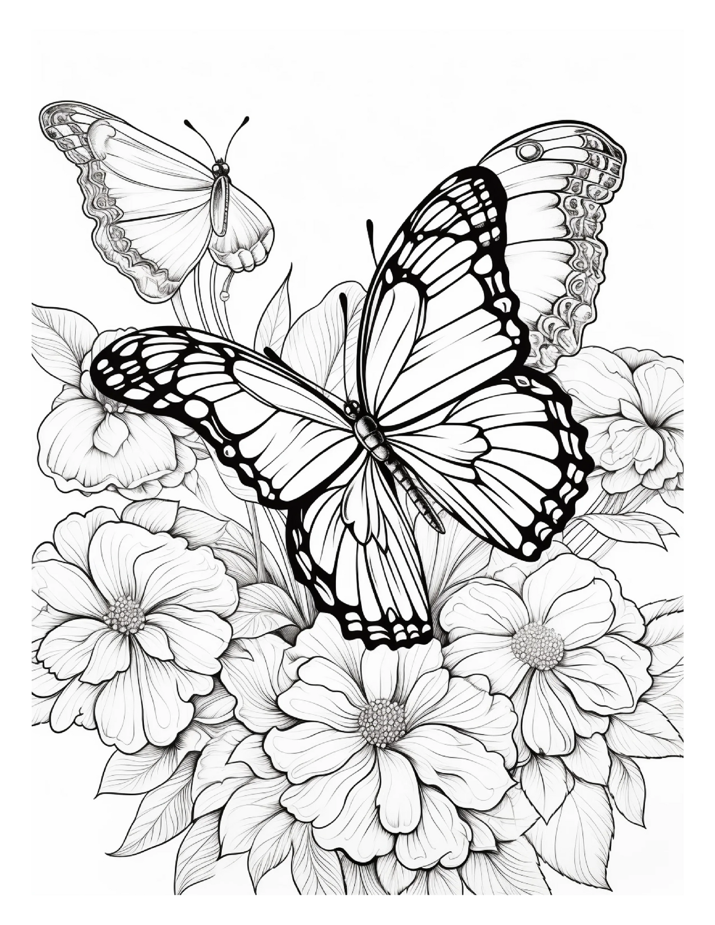 95 Butterfly Coloring Pages 2-Robs Books