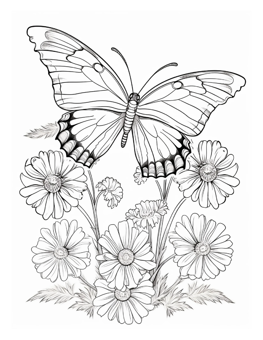 95 Butterfly Coloring Pages 2 - Robs Books