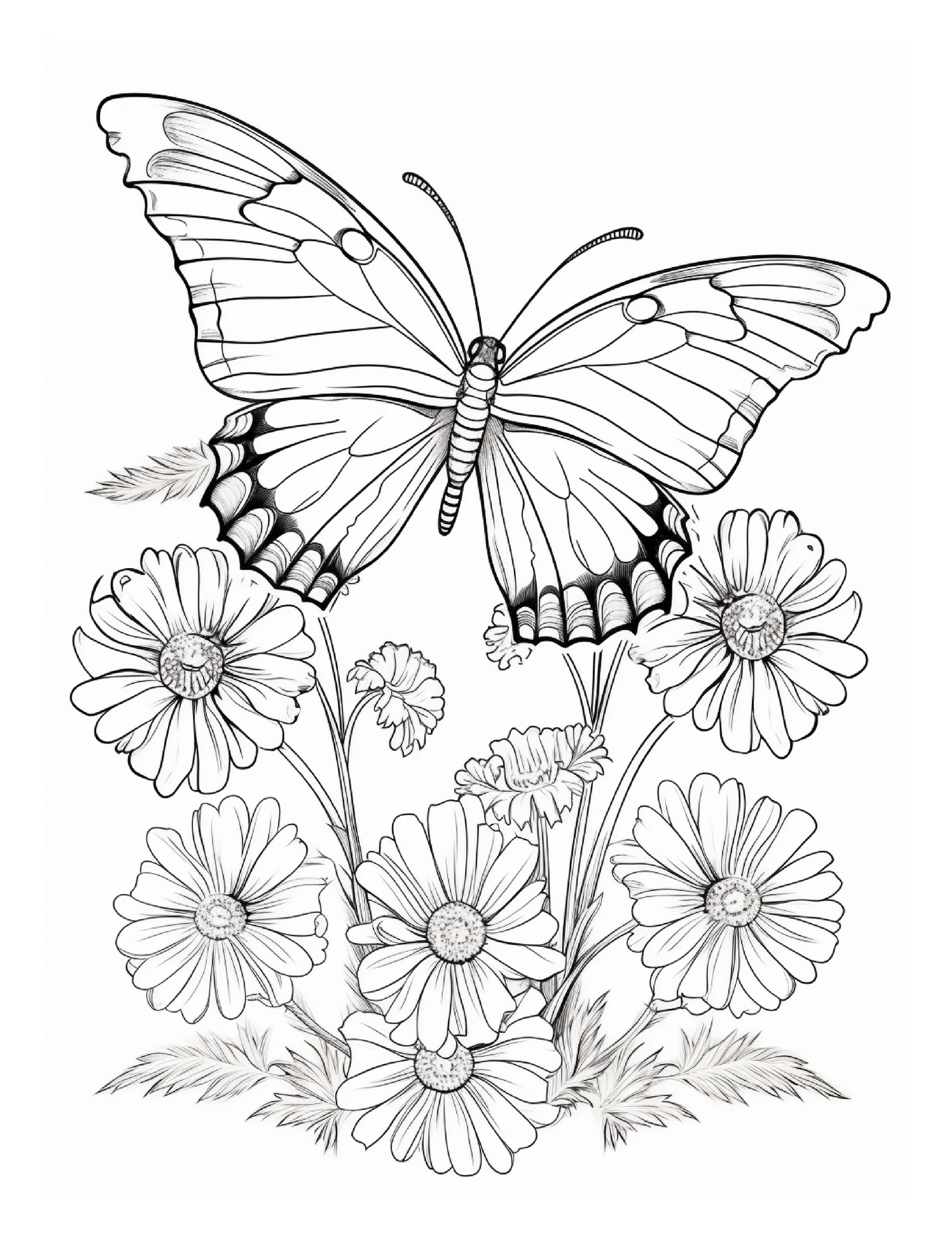 95 Butterfly Coloring Pages 2-Robs Books