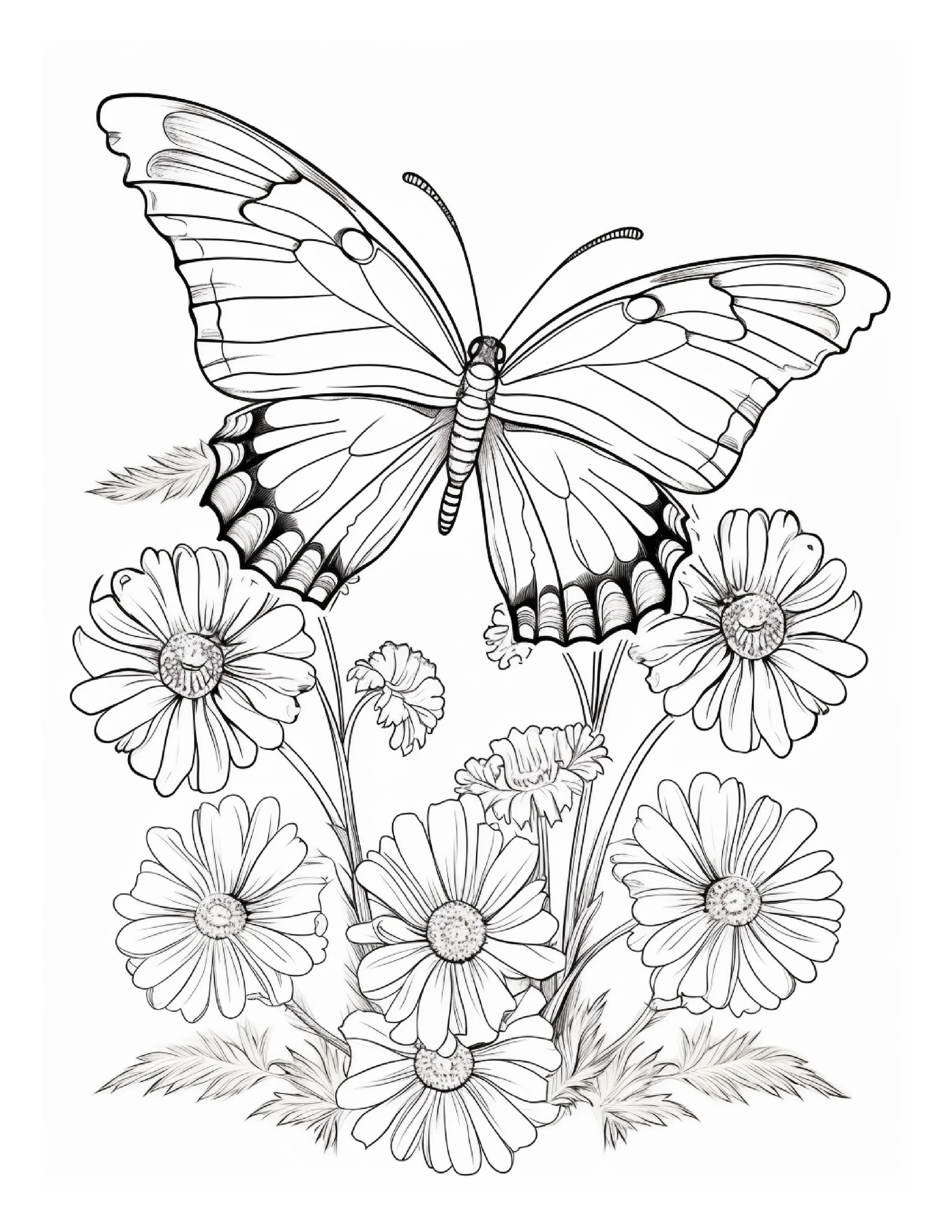 95 Butterfly Coloring Pages 2-Robs Books