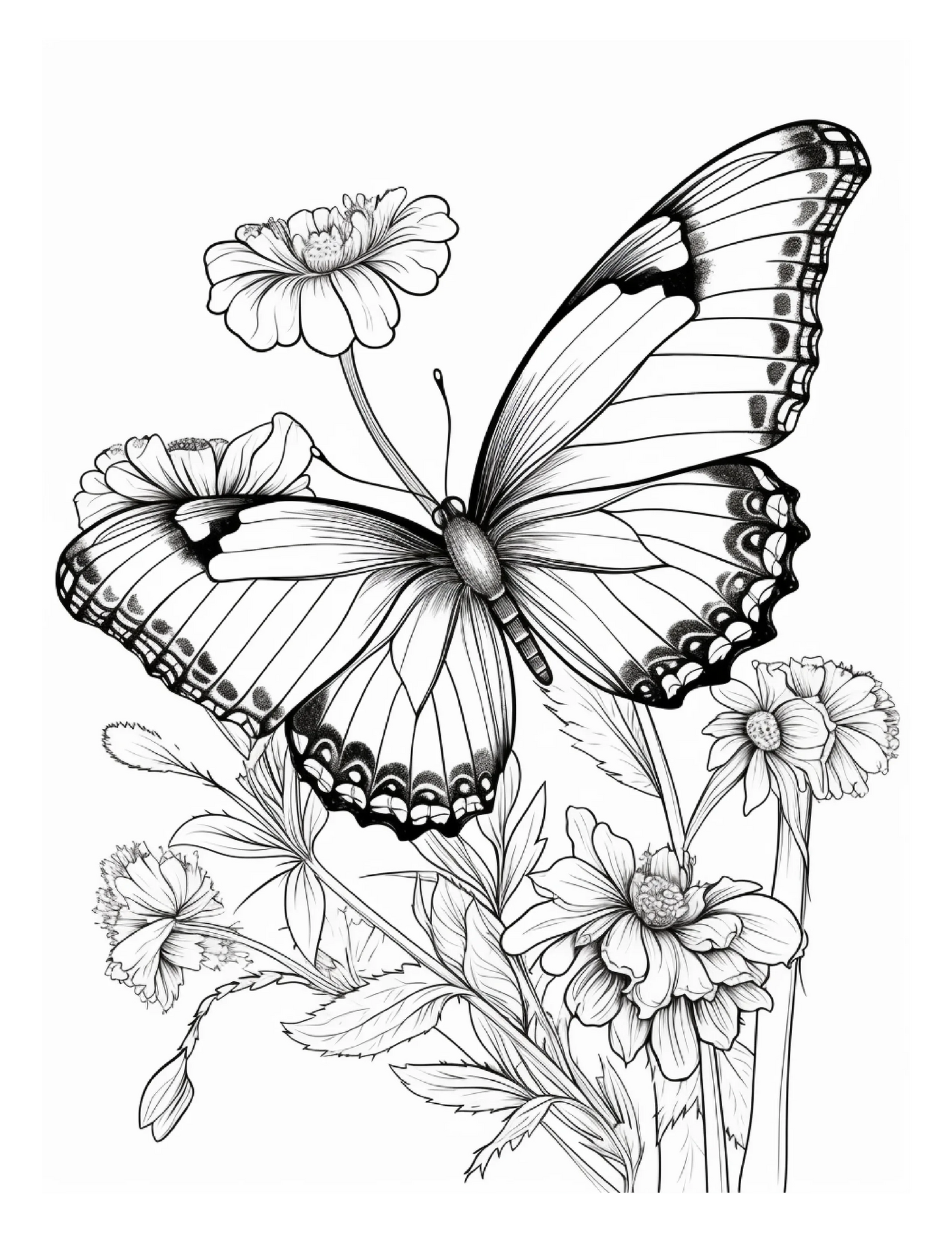 95 Butterfly Coloring Pages 2-Robs Books