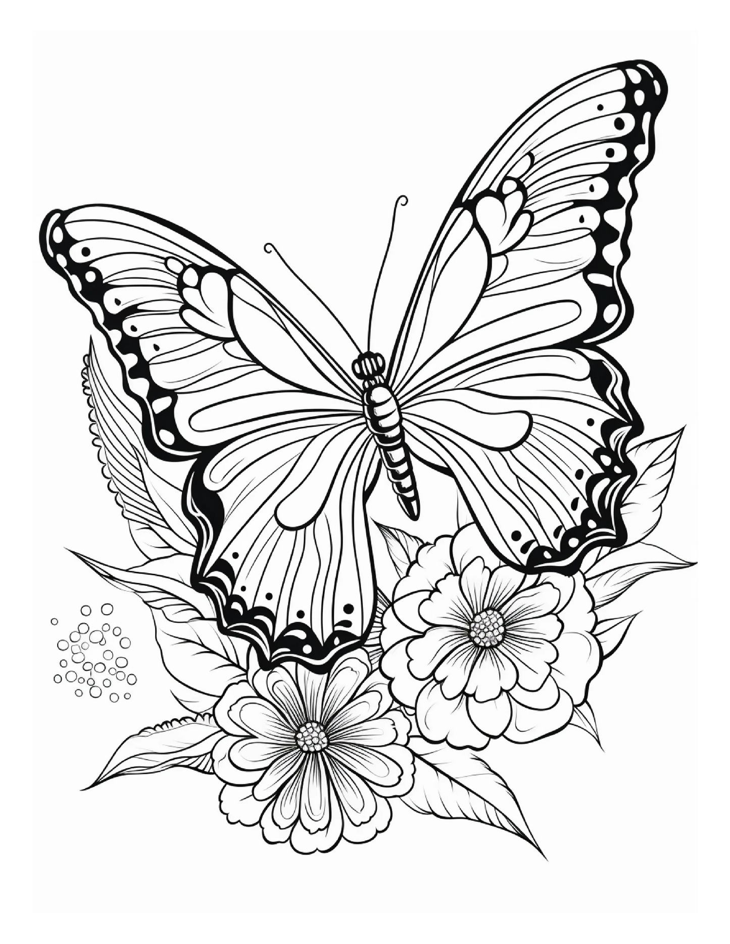 95 Butterfly Coloring Pages 1-Robs Books
