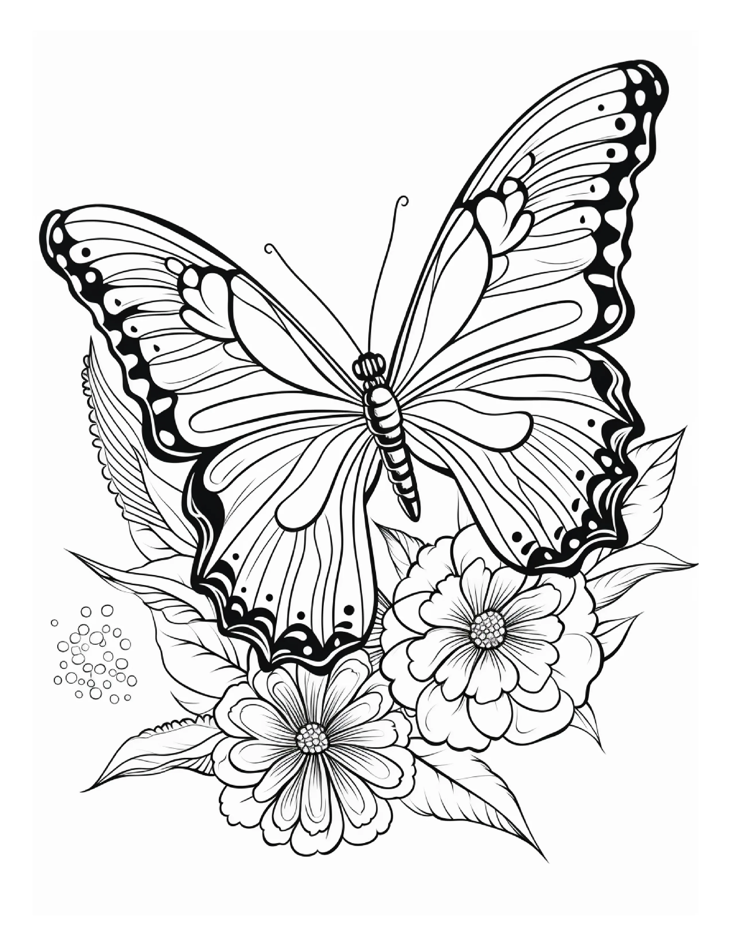 95 Butterfly Coloring Pages 1 - Robs Books