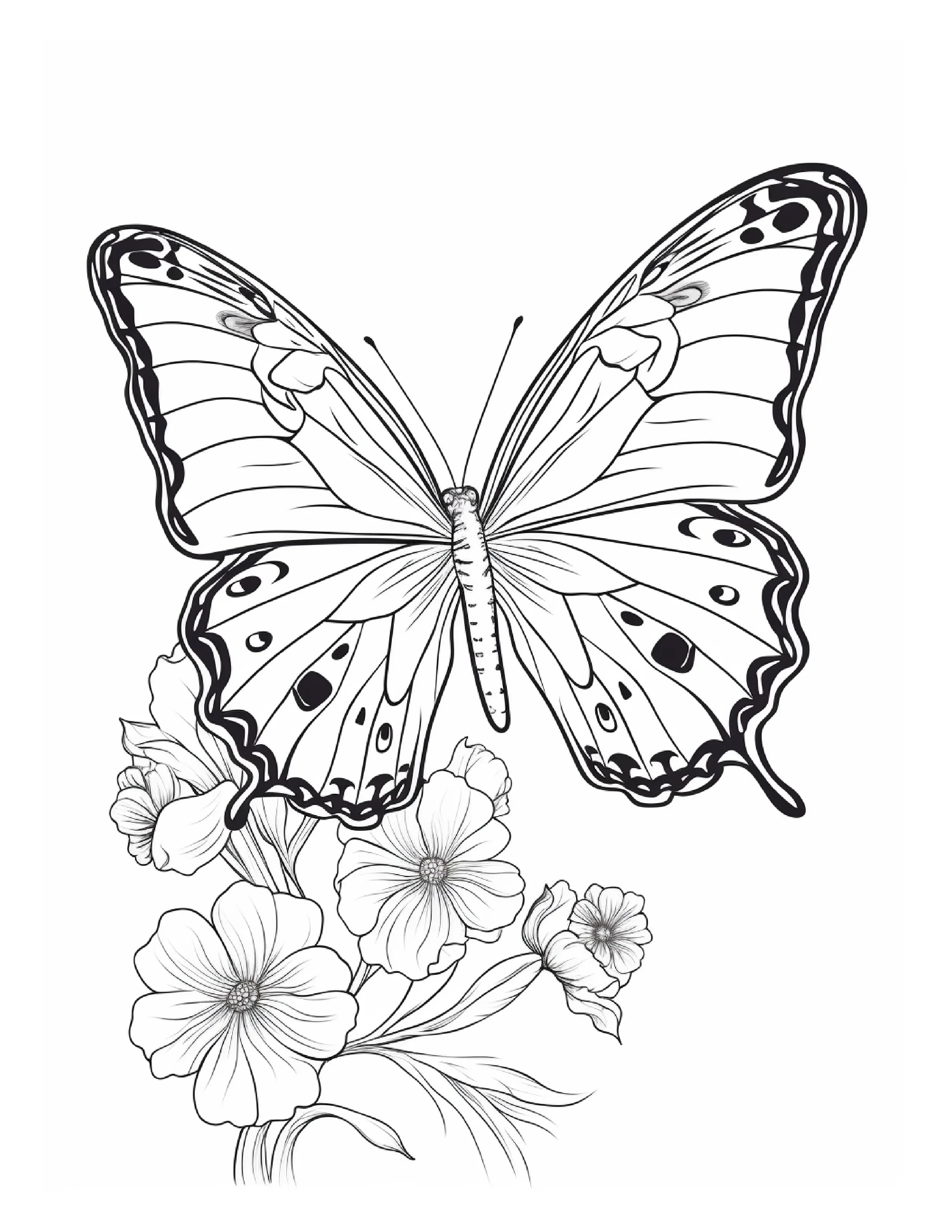 95 Butterfly Coloring Pages 1 - Robs Books