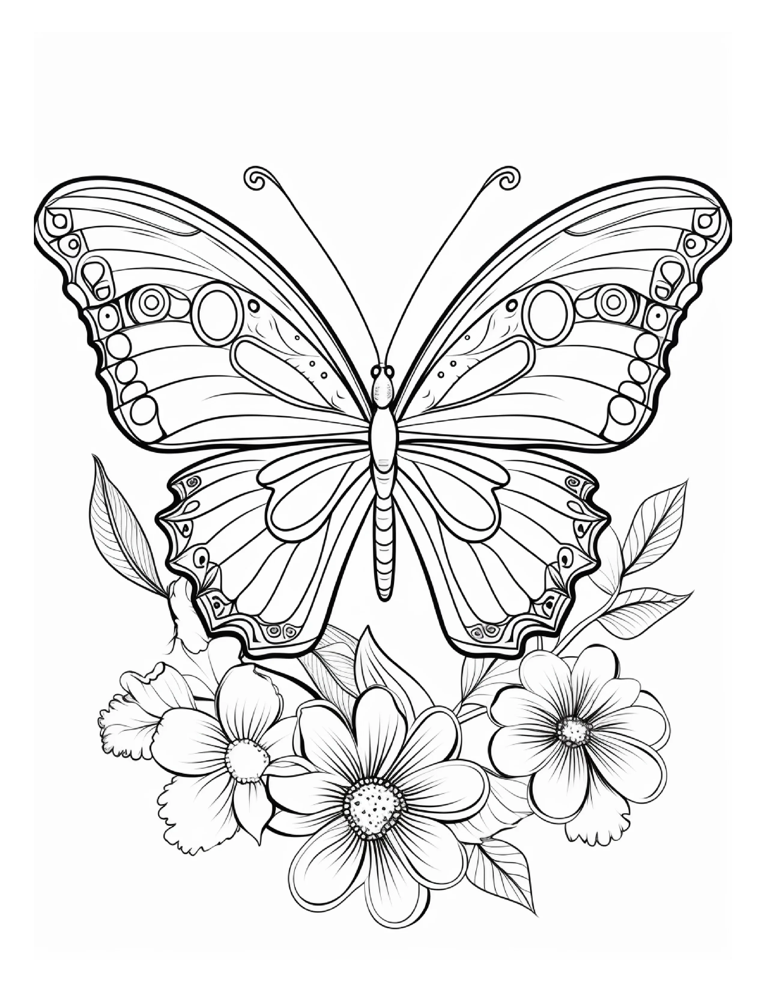 95 Butterfly Coloring Pages 1 - Robs Books