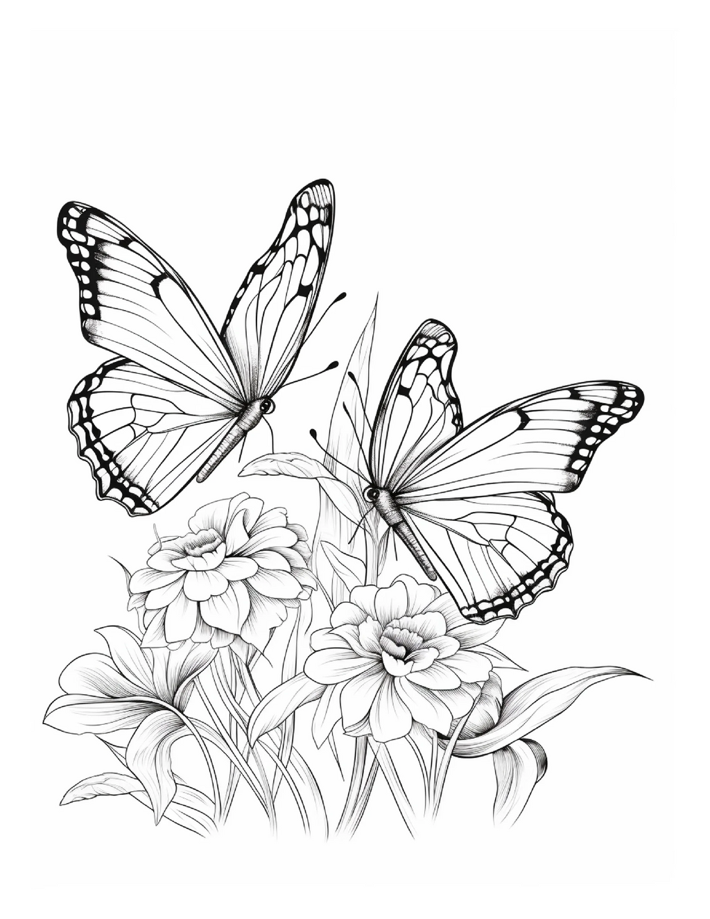 95 Butterfly Coloring Pages 1 - Robs Books