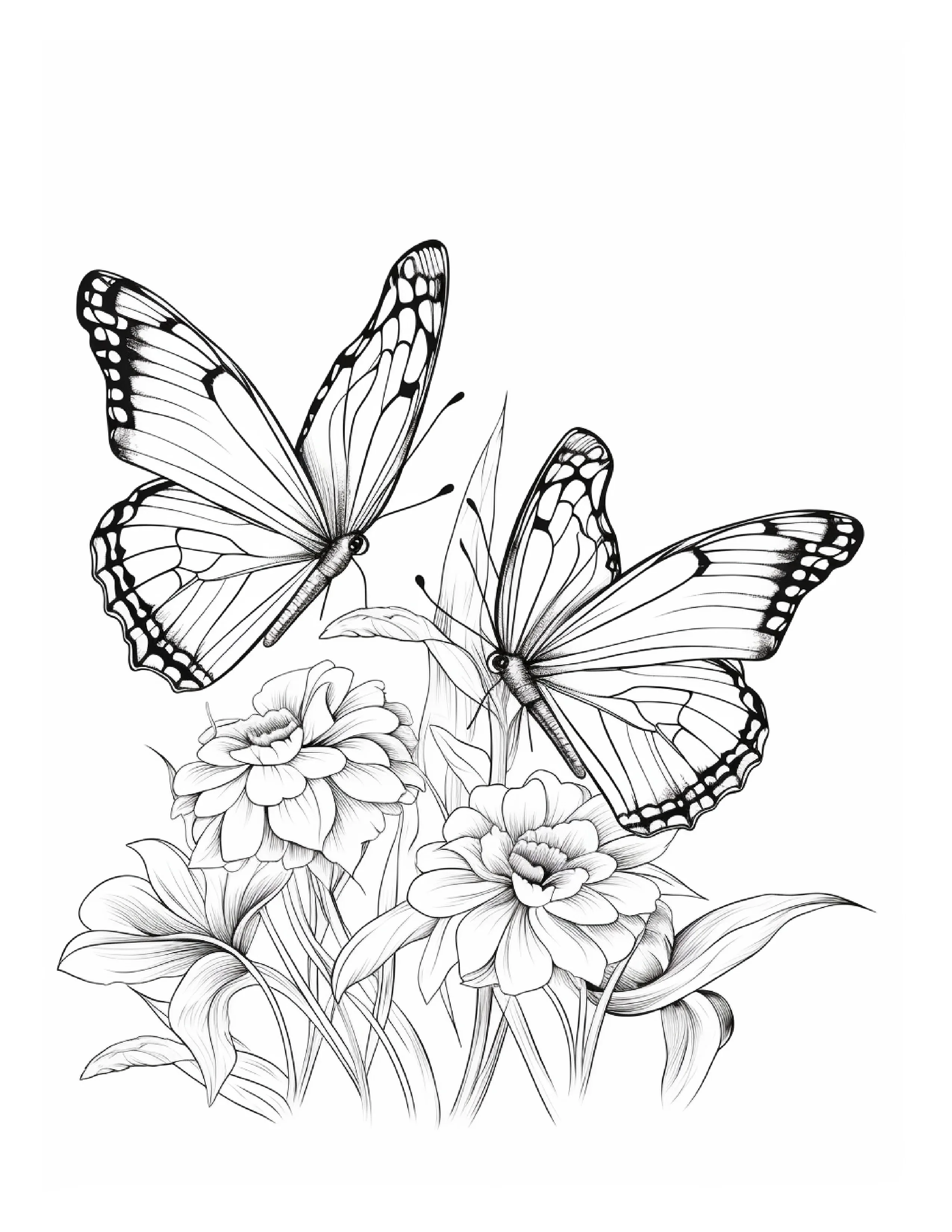 95 Butterfly Coloring Pages 1 - Robs Books