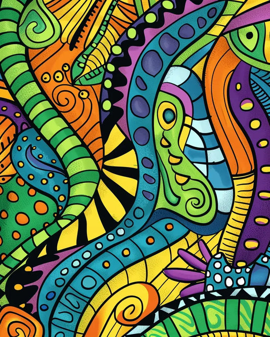 190 Zentangle Coloring Pages for Adults-Robs Books