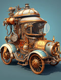 100 Steampunk Car Coloring Pages - Robs Books